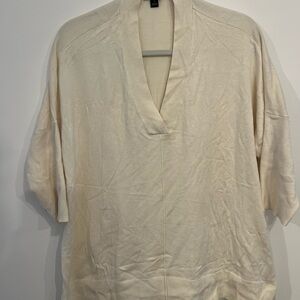 Ann Taylor Cream Knit Cardigan